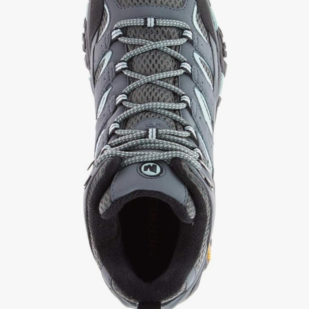 Merrell Women's Moab 2 Mid GTX Hiking Boot - Gray and Black - Picture 3 of 8